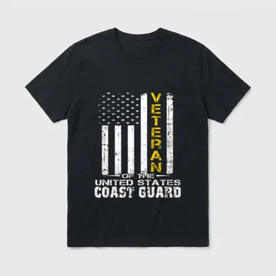 US Coast Guard Veteran T-Shirt – Classic T-Shirt in Black
