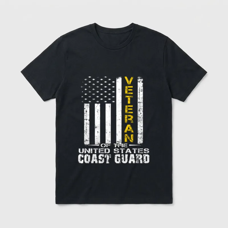 US Coast Guard Veteran T-Shirt – Classic T-Shirt in Black