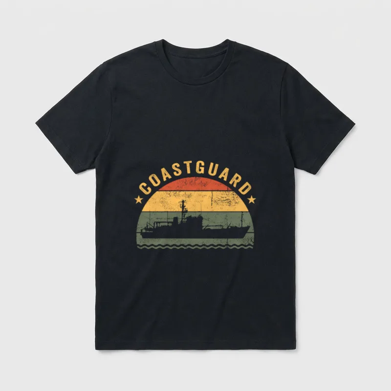 USCG Military Veteran T-Shirt – Classic T-Shirt in Black