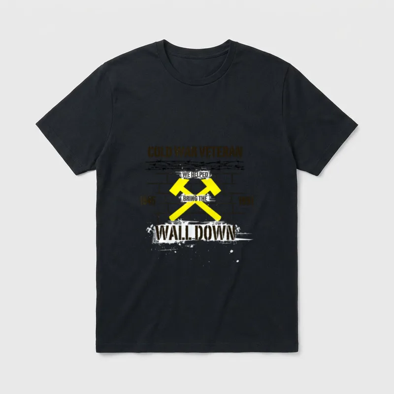 Berlin Wall Fall Veteran T-Shirt – Classic T-Shirt in Black