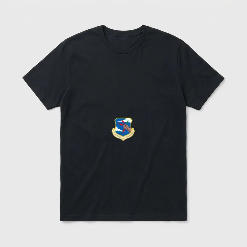 Cold War Air Force Veteran T-Shirt – Strategic Command shield with jet and bomber – Classic T-Shirt in Black