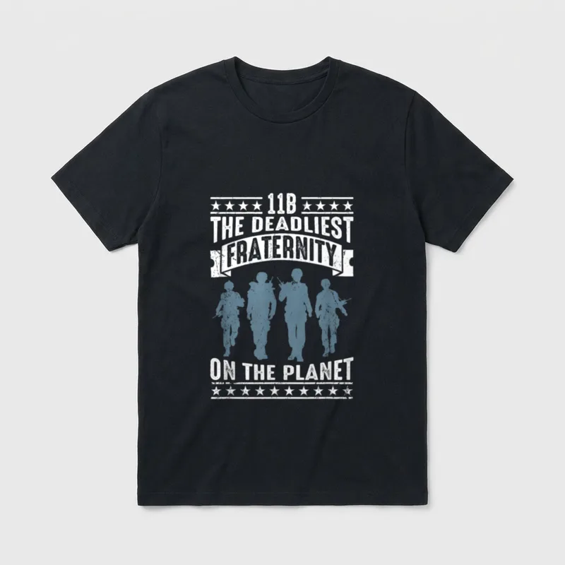 Deadliest Fraternity Military T-Shirt – Classic T-Shirt in Black
