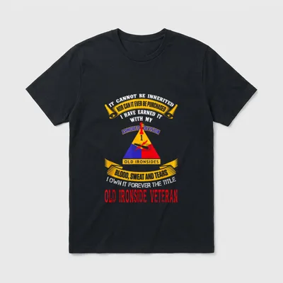 Old Ironsides Army Veteran T-Shirt – Classic T-Shirt in Black