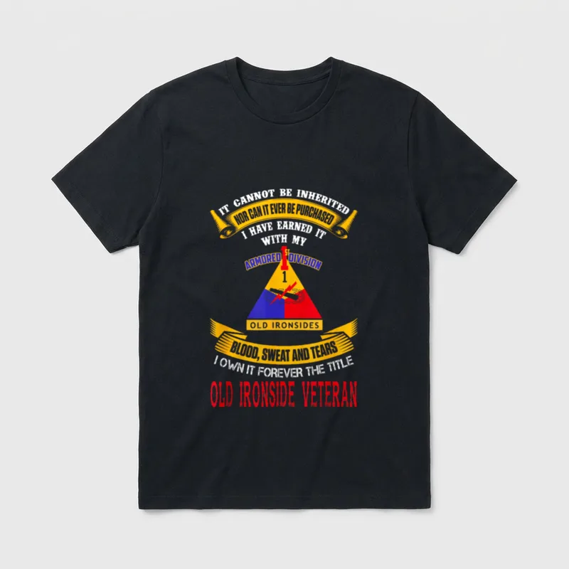 Old Ironsides Army Veteran T-Shirt – Classic T-Shirt in Black