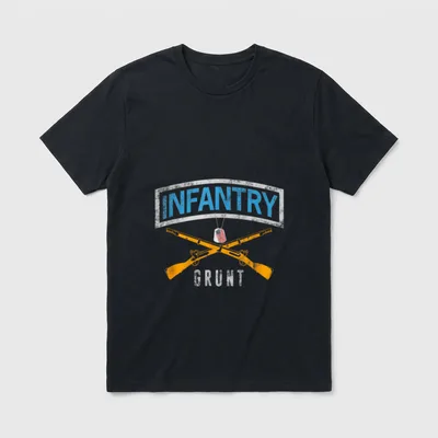 Infantry Veteran Fort Benning T-Shirt – Classic T-Shirt in Black