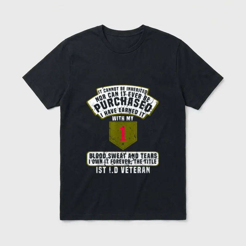 1st Infantry Division Veteran War Soldier T-Shirt – Classic T-Shirt in Black