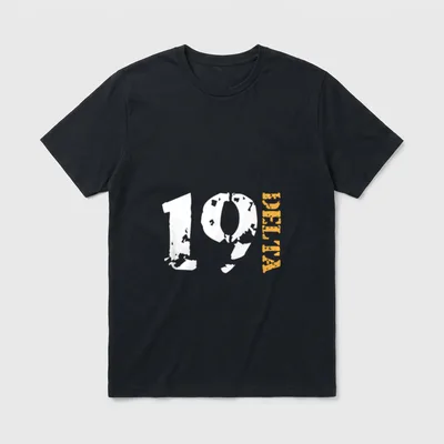 Cavalry Scout Veteran T-Shirt – 19 DELTA printed in white and gold – Classic T-Shirt in Black