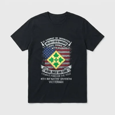 Army Infantry Division Veteran T-Shirt – Classic T-Shirt in Black