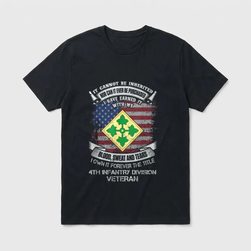 Army Infantry Division Veteran T-Shirt – Classic T-Shirt in Black
