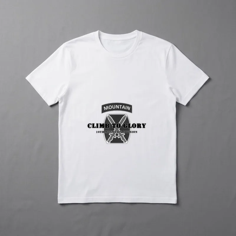 Army 10th Mountain Division T-Shirt – Classic T-Shirt in Black