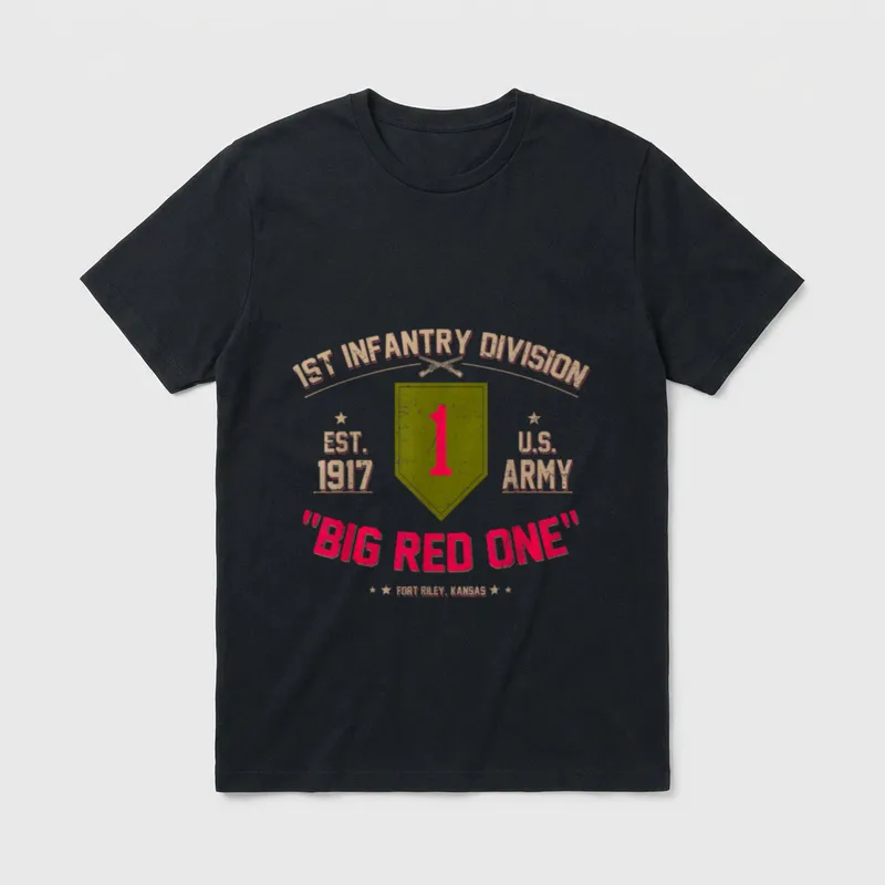 Big Red One US Army T-Shirt – Classic T-Shirt in Black