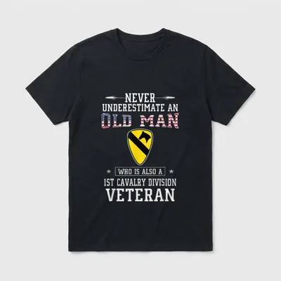 Military Cavalry Veteran T-Shirt – Classic T-Shirt in Black