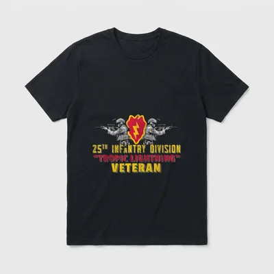 Tropic Lightning Division Military T-Shirt – Classic T-Shirt in Black