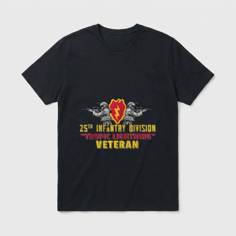 Tropic Lightning Division Military T-Shirt – Classic T-Shirt in Black