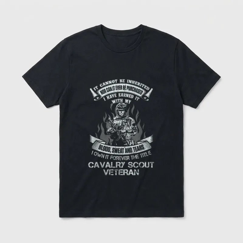 US Army Cavalry Scout Military T-Shirt – Classic T-Shirt in Black