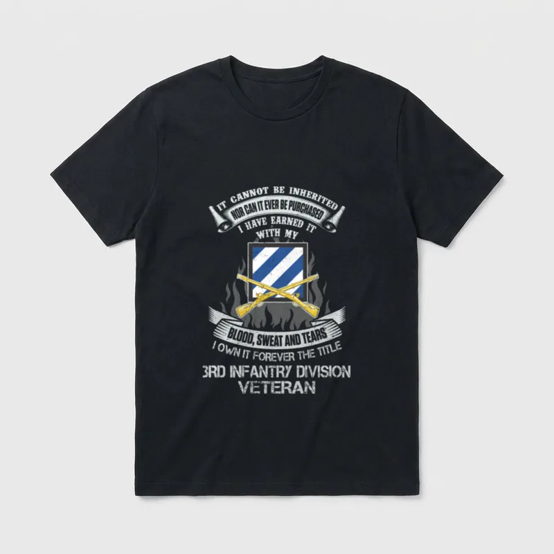 US Army 3rd Infantry Division T-Shirt – Classic T-Shirt in Black