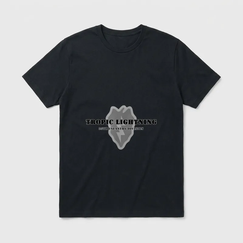 Army 25th Infantry Emblem T-Shirt – Classic T-Shirt in Black