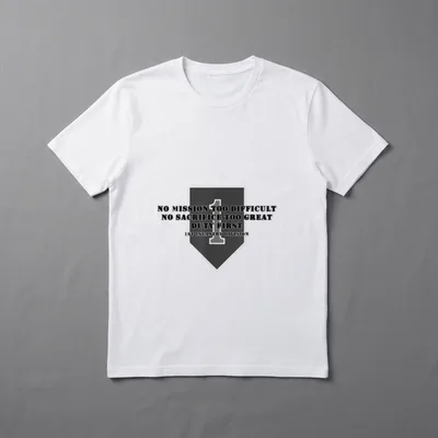 1st Infantry Division Army Veteran T-Shirt – 1st Infantry Division emblem with motto text – Classic T-Shirt in Black