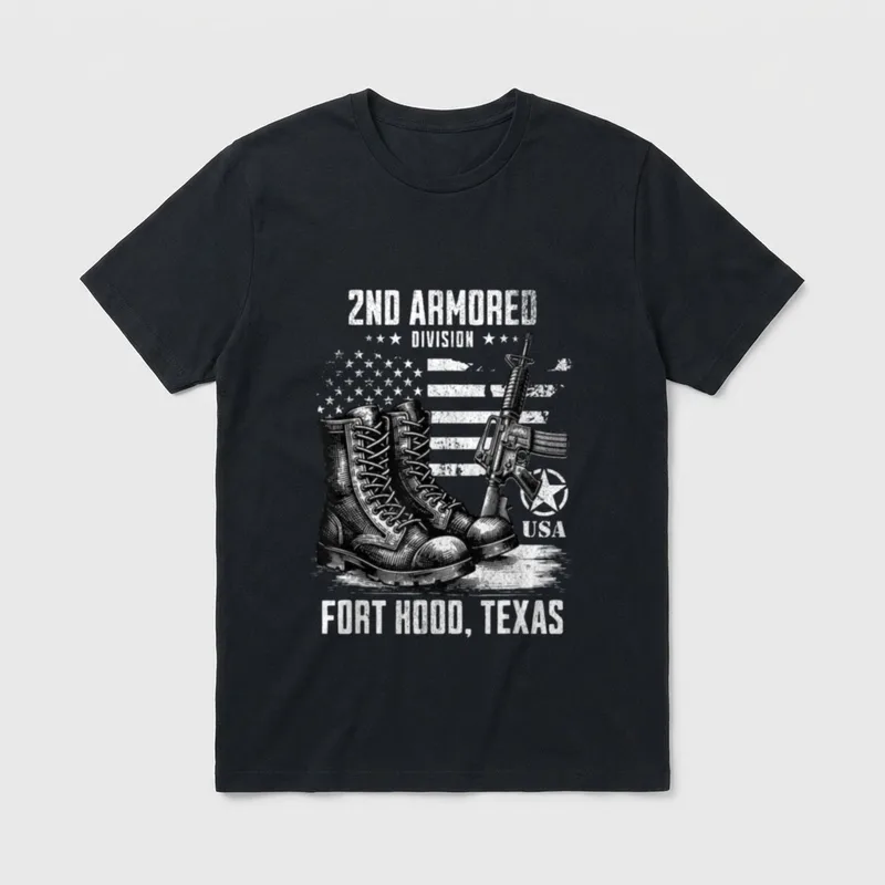 Fort Hood Army Veteran T-Shirt – Classic T-Shirt in Black