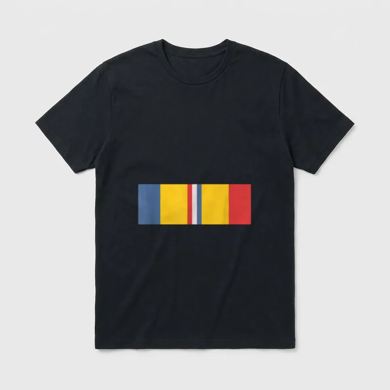 Combat Action Ribbon Veteran T-Shirt – Classic T-Shirt in Black