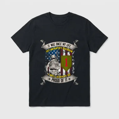 1st Infantry Division Veteran Fort Riley T-Shirt – Classic T-Shirt in Black