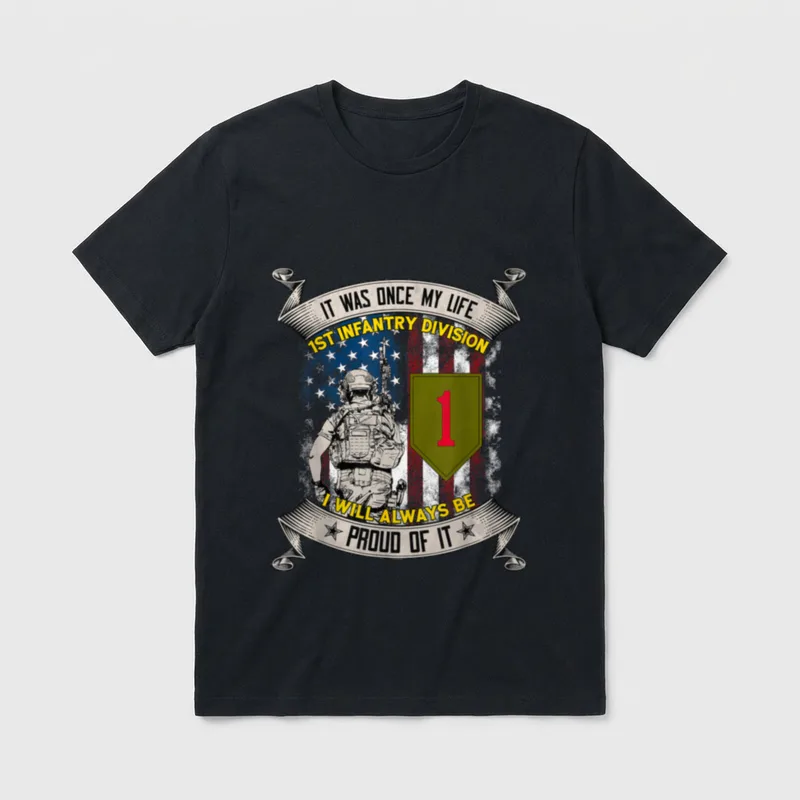 1st Infantry Division Veteran Fort Riley T-Shirt – Classic T-Shirt in Black