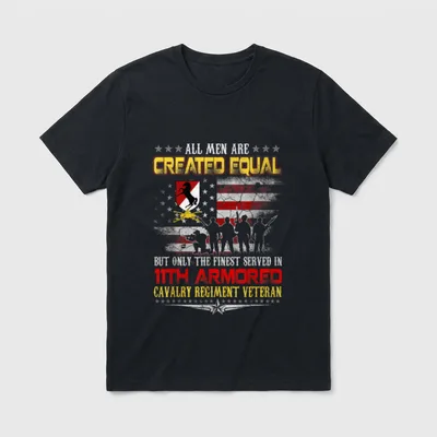 11th Armored Cavalry Veteran T-Shirt – Classic T-Shirt in Black