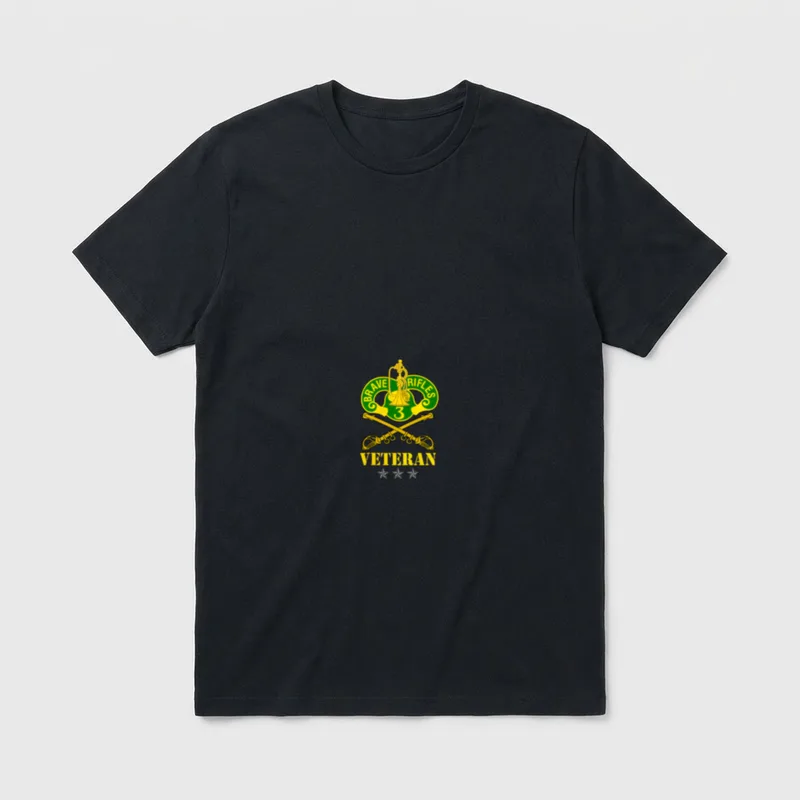 3rd Armored Cavalry Regiment Veteran T-Shirt – Classic T-Shirt in Black