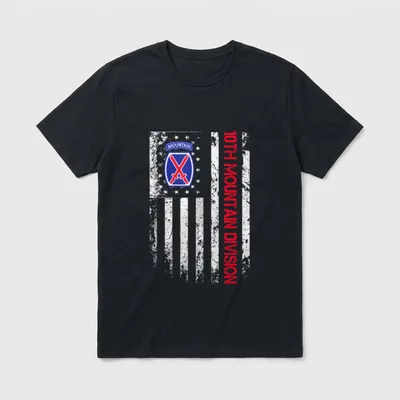 Military Veteran USA Flag T-Shirt – Classic T-Shirt in Black
