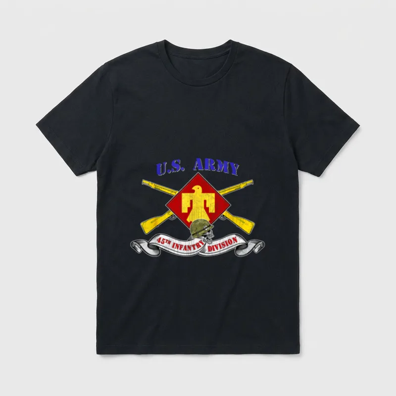 45th Infantry Division Veteran T-Shirt – Classic T-Shirt in Black