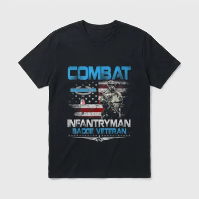 11C Infantry Veteran Patriotic T-Shirt – Classic T-Shirt in Black