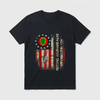 24th Infantry Division Veteran T-Shirt – Classic T-Shirt in Black