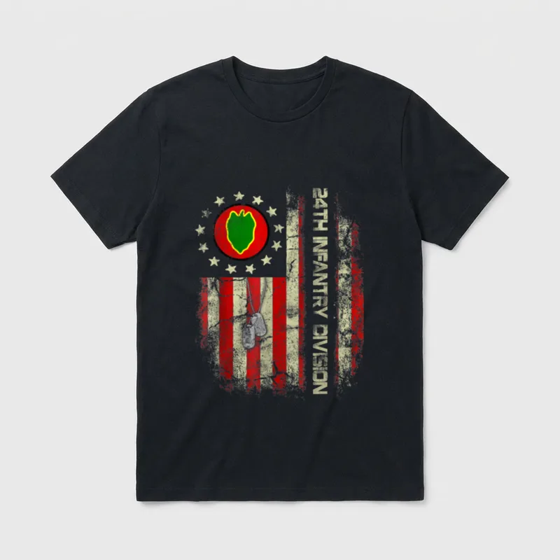 24th Infantry Division Veteran T-Shirt – Classic T-Shirt in Black