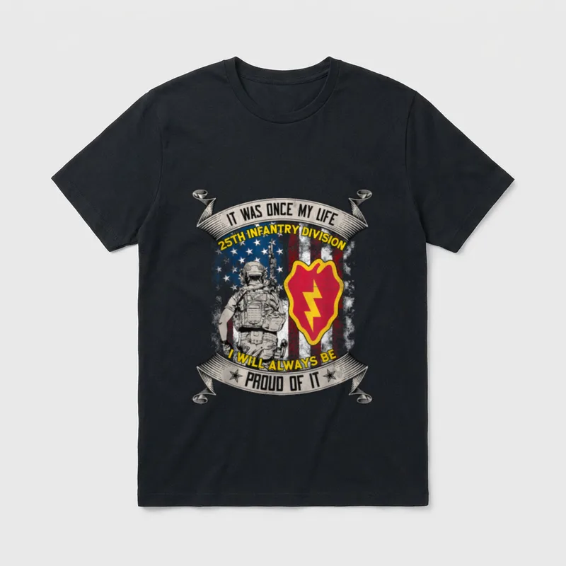 25th Infantry Division Veteran Schofield Hawaii T-Shirt – Classic T-Shirt in Black