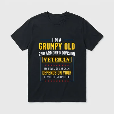 Second Armored Division Veteran T-Shirt – Classic T-Shirt in Black