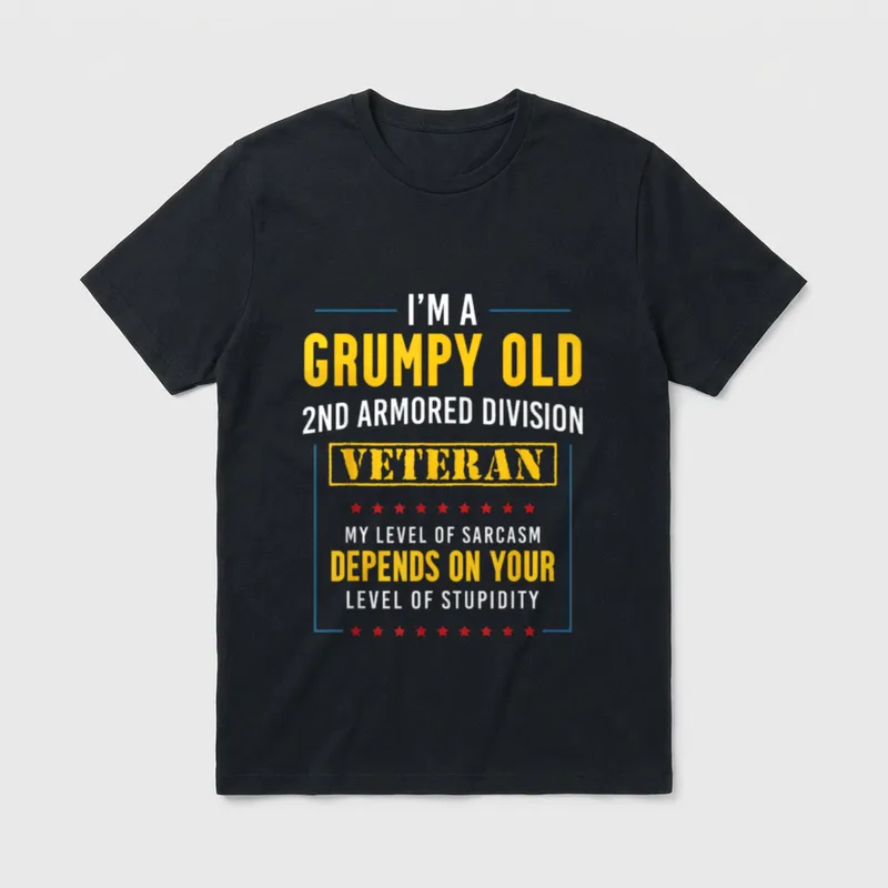 Second Armored Division Veteran T-Shirt – Classic T-Shirt in Black