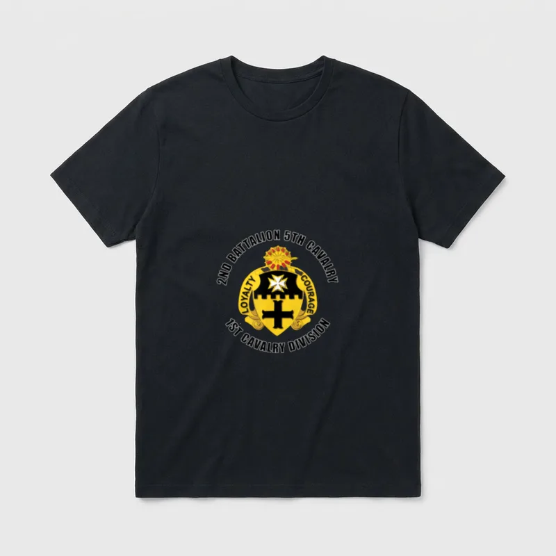 2nd Battalion 5th Cavalry Veteran T-Shirt – Classic T-Shirt in Black