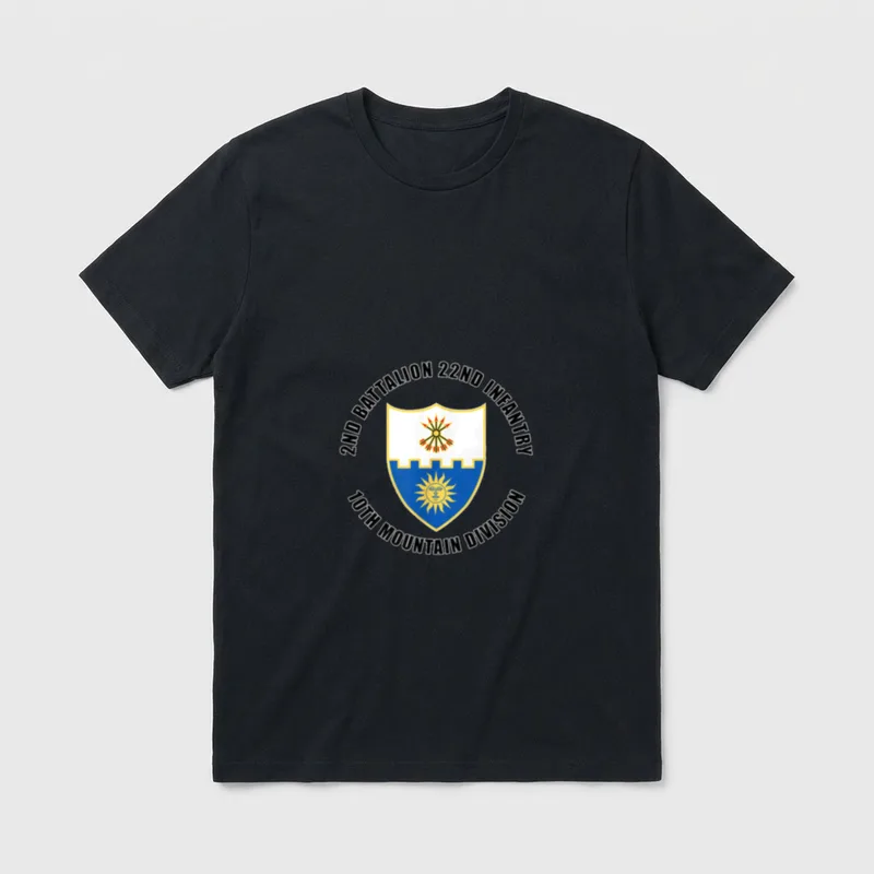2nd Battalion 22nd Infantry Veteran T-Shirt – Classic T-Shirt in Black