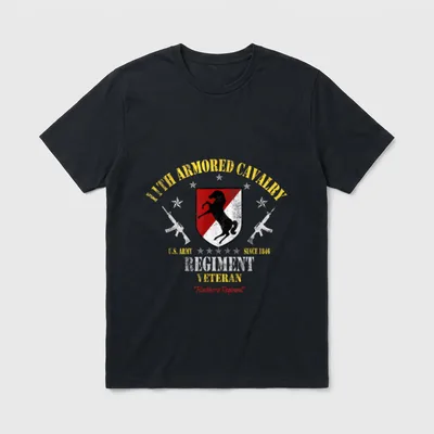 Armored Cavalry Veteran Military T-Shirt – Classic T-Shirt in Black