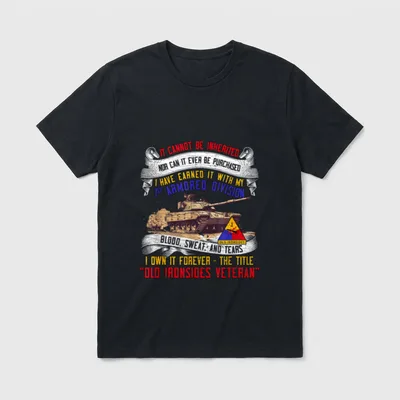 1st Armored Division Veteran T-Shirt – Classic T-Shirt in Black
