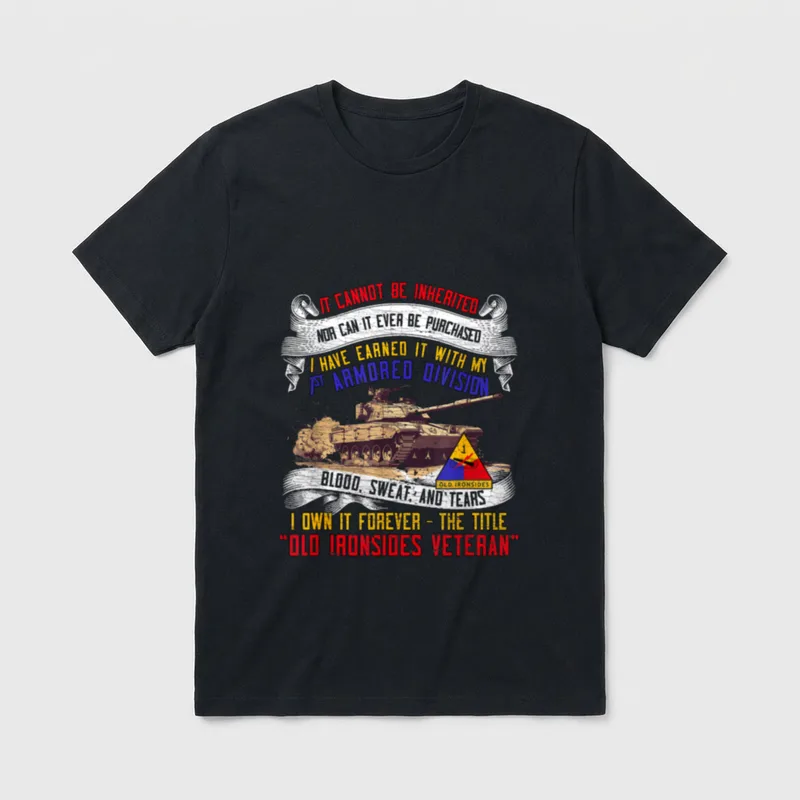 1st Armored Division Veteran T-Shirt – Classic T-Shirt in Black