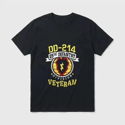 Tropic Lightning DD-214 Veteran T-Shirt – Classic T-Shirt in Black