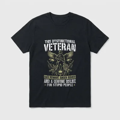 Disgruntled Veteran T-Shirt – Classic T-Shirt in Black