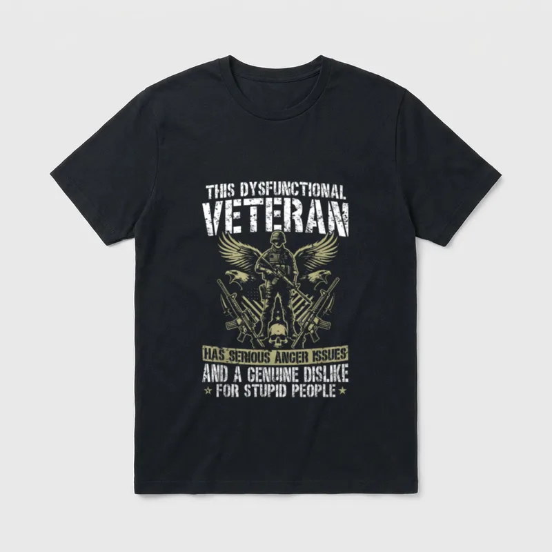 Disgruntled Veteran T-Shirt – Classic T-Shirt in Black