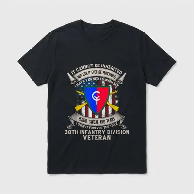 38th Infantry Division Veteran T-Shirt – Classic T-Shirt in Black