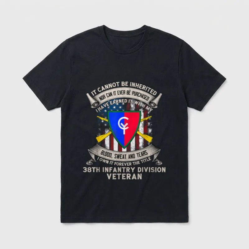 38th Infantry Division Veteran T-Shirt – Classic T-Shirt in Black