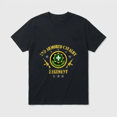 2nd Armored Cavalry Regiment Veteran T-Shirt – Classic T-Shirt in Black