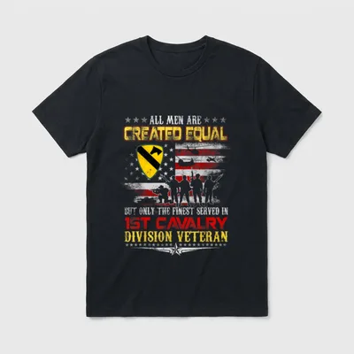 1st Cavalry Veteran Patriotic T-Shirt – Classic T-Shirt in Black