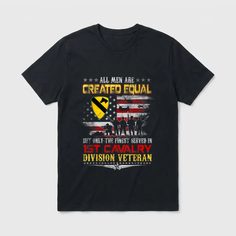 1st Cavalry Veteran Patriotic T-Shirt – Classic T-Shirt in Black