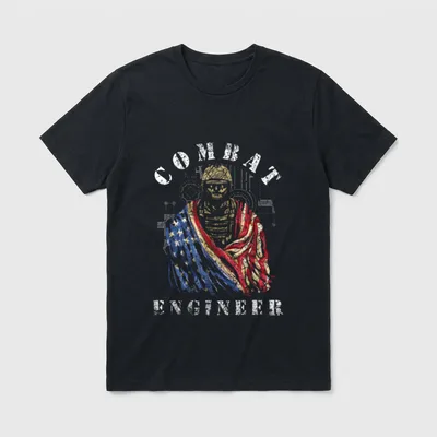 Combat Engineer Veteran T-Shirt – Classic T-Shirt in Black